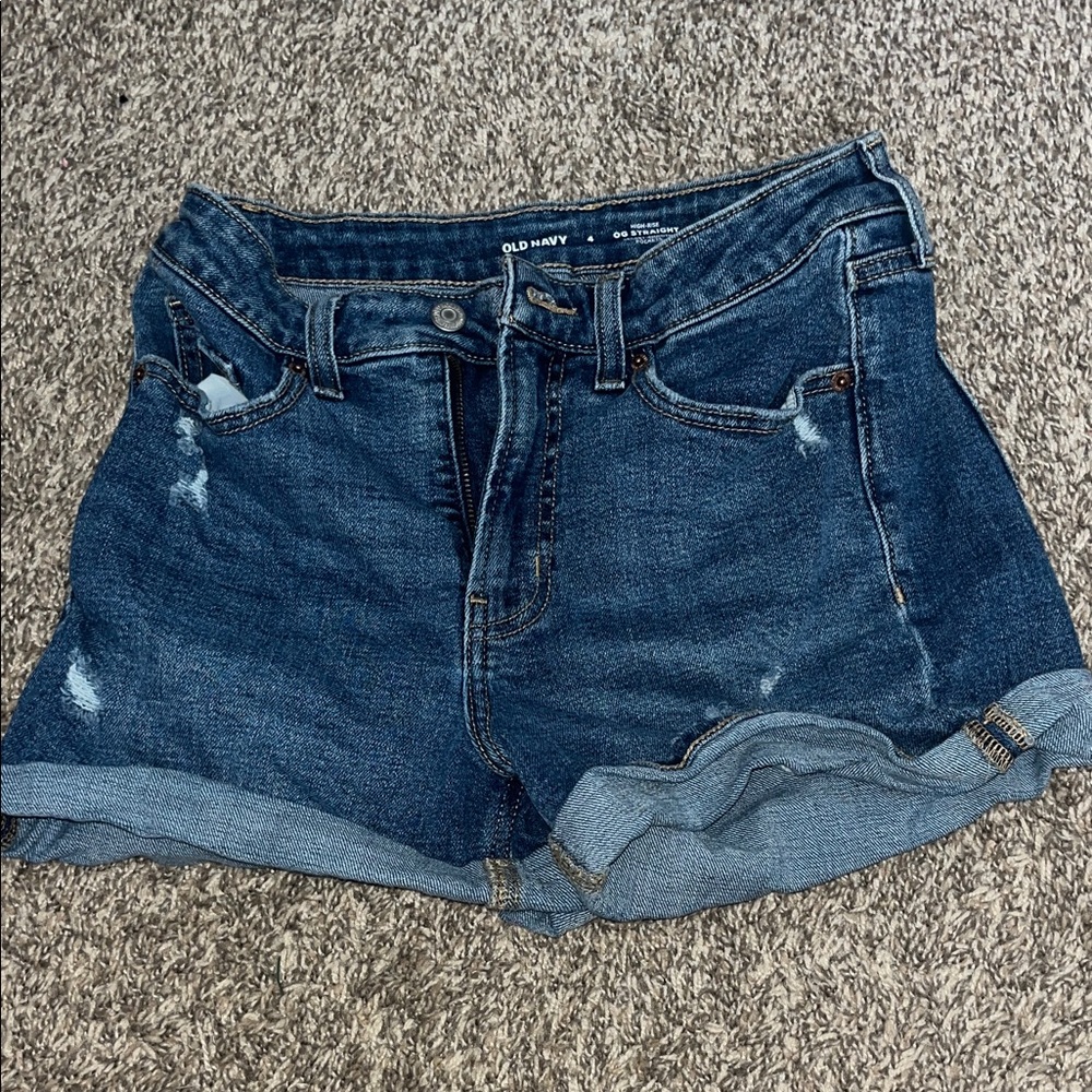 Old Navy Women's Distressed Blue Jean Shorts